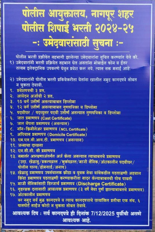 Police document List 2026