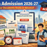 List Of Documents Required For 11th Admission 2026