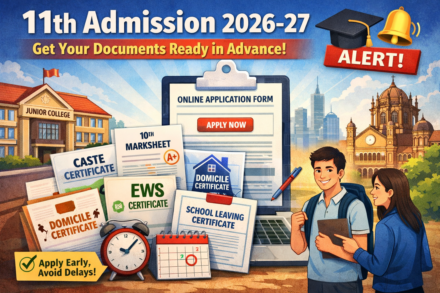 List of Documents Required for 11th Admission 2026 PDF Download