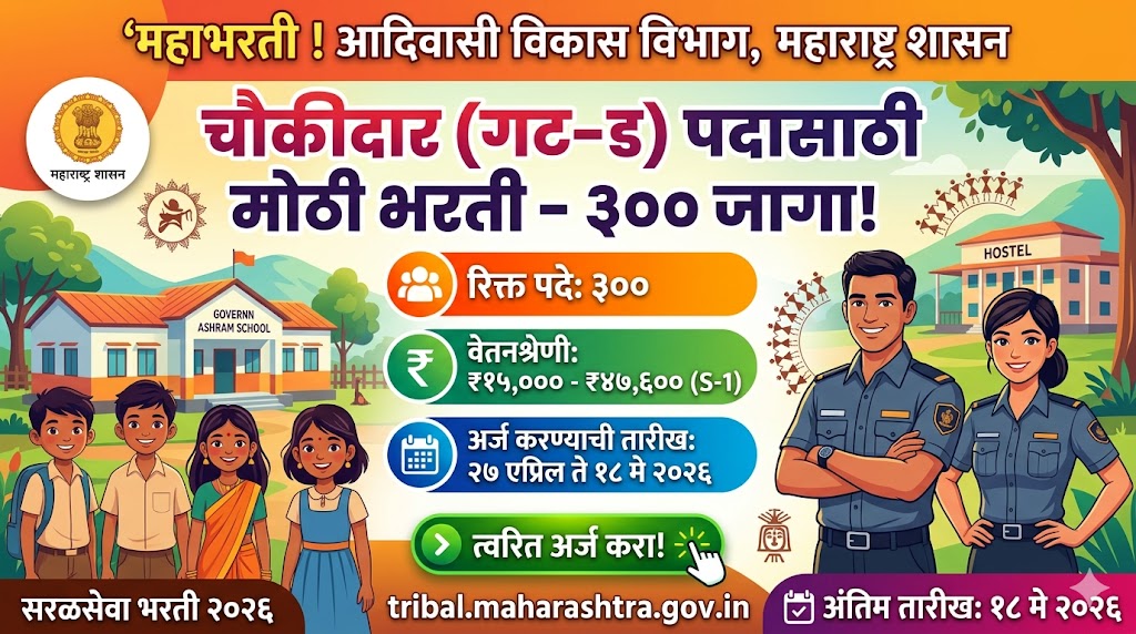 Adivasi Vikas Vibhag Chowkidar Bharti 2026 PDF